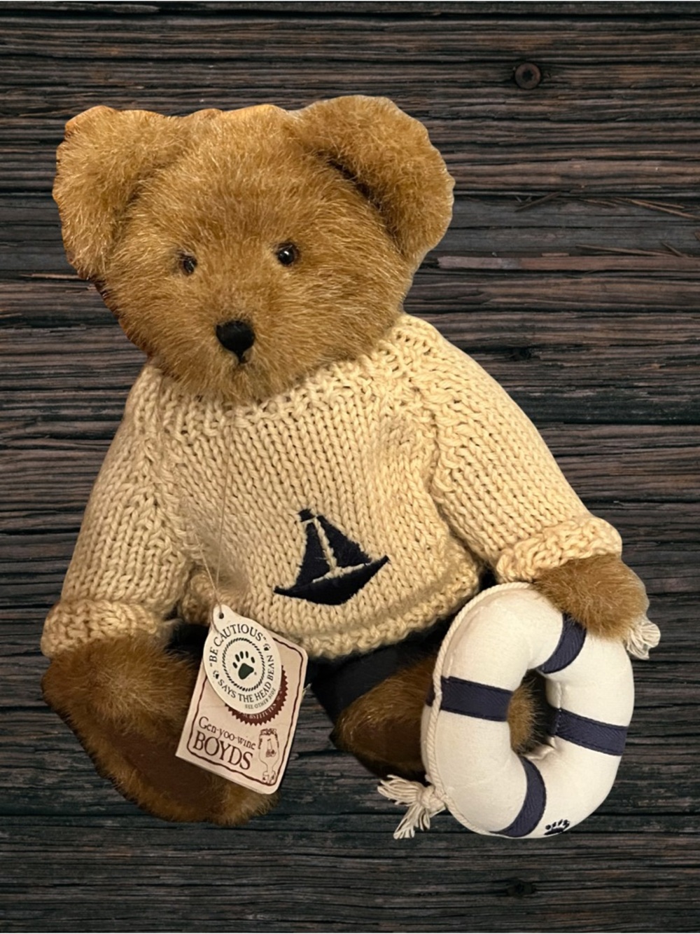 Rare Rowen Yachtley Boyds Bears Sailor 10” Plush with Buoy and Tags